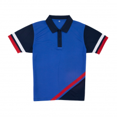 撞色polo-shirt